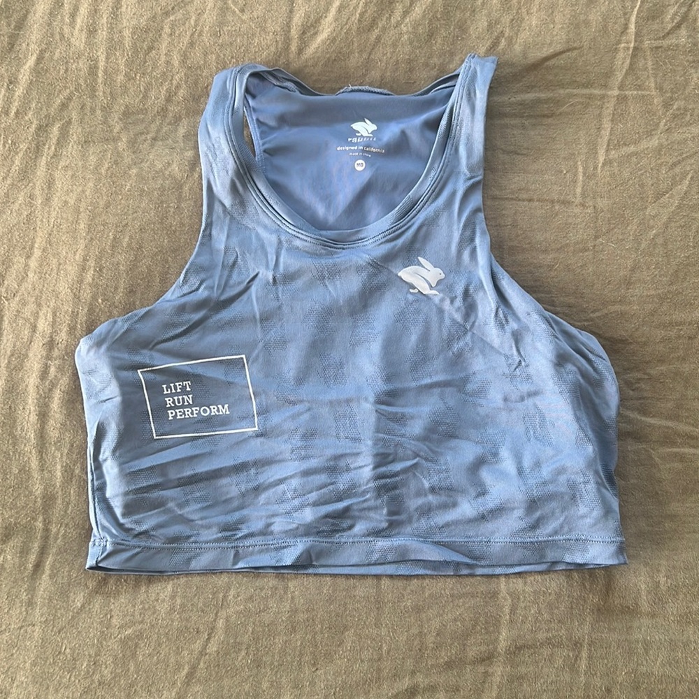 Rabbit x LRP crop w/ built-in bra